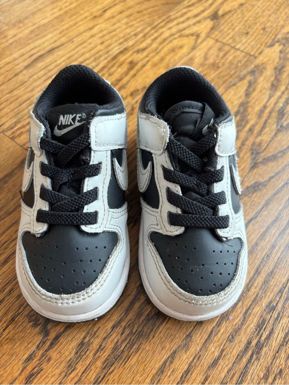 Nike Dunk Kids Black and White Low-Top Sneakers